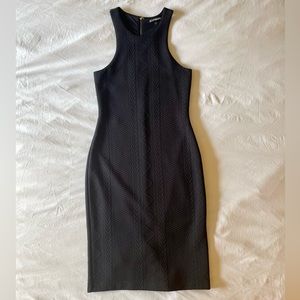 Express | Midi Racerback Dress | 6 | Black